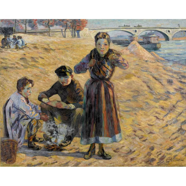 Armand Guillaumin — "Les voleurs de charbon au quai de Bercy".