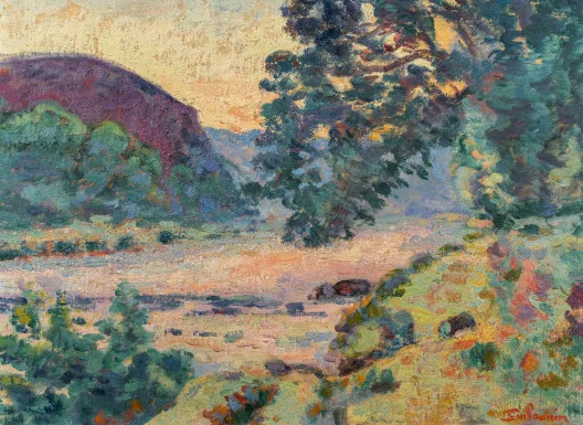 Armand Guillaumin — Crozant, bords de la Creuse, le matin, 1918