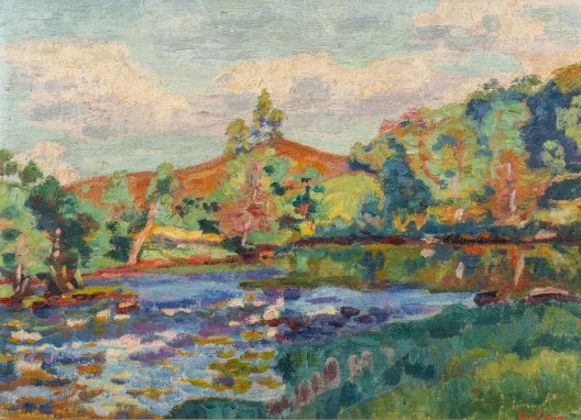 Armand Guillaumin — Crozant, bords de la Creuse, le soir, 1918