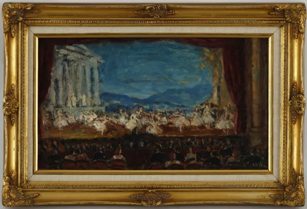 Jean Louis Marcel Cosson — Marcel Cosson (1878-1956), \\Scène d'opéra\\, huile