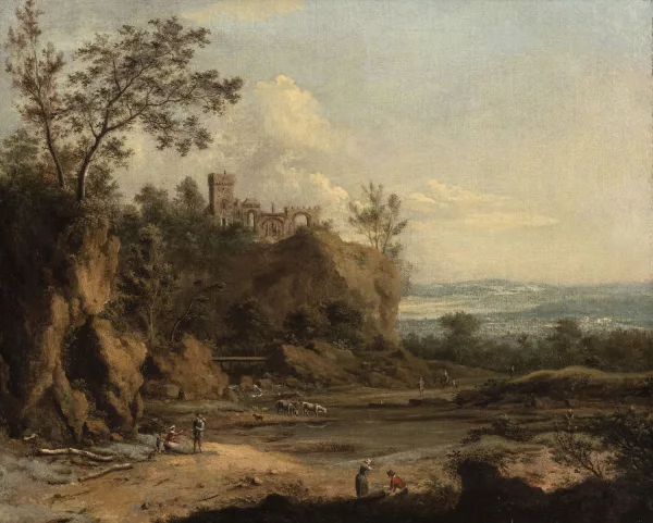 Johann Christian Vollerdt — Paysage animé
