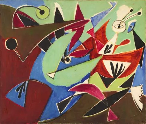 Ernst Wilhelm Nay — Grüne Flucht