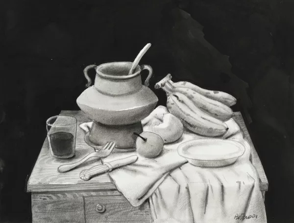 Fernando Botero — Nature morte aux bananes