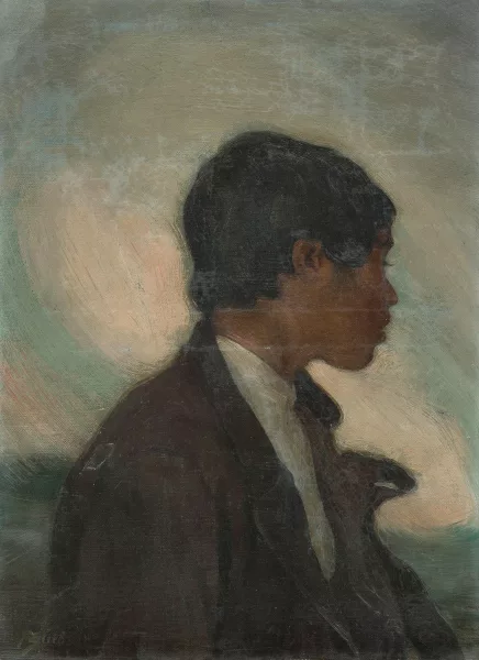 Ignacio Zuloaga — Portrait eines jungen Mannes im Profil