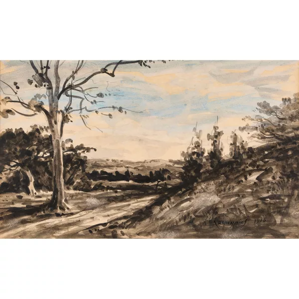 Henri Harpignies — Landscape.