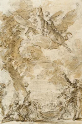 Jean-Honoré Fragonard — L'hippogriffe fait l'admiration des soldats