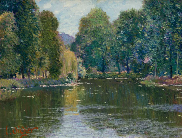 Luc Didier — "Etang du moulin Charlot à Marcenais"