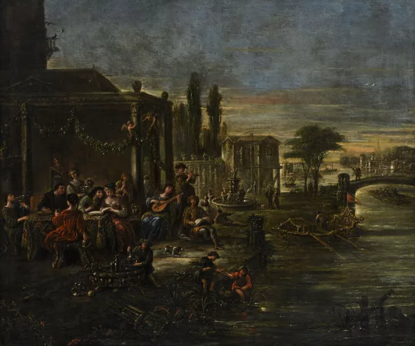 Jacob de Wet — "La fête au bord de la rivière",