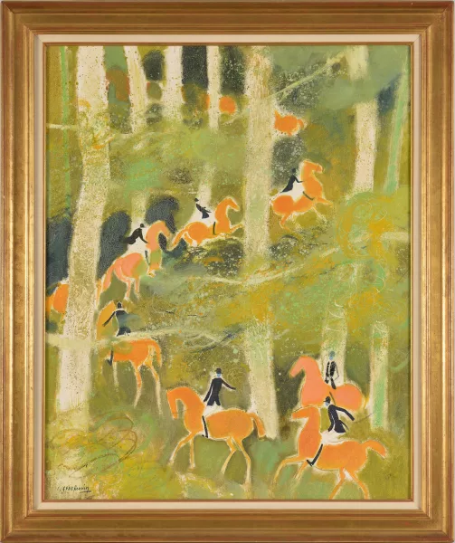 Claude Grosperrin — Cavaliers en sous-bois