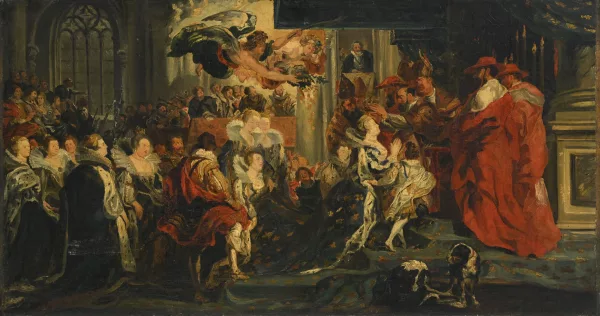 Nadejda Leontievna Benois — Attribué à Nadia Benois — Sacre de Marie de Médicis