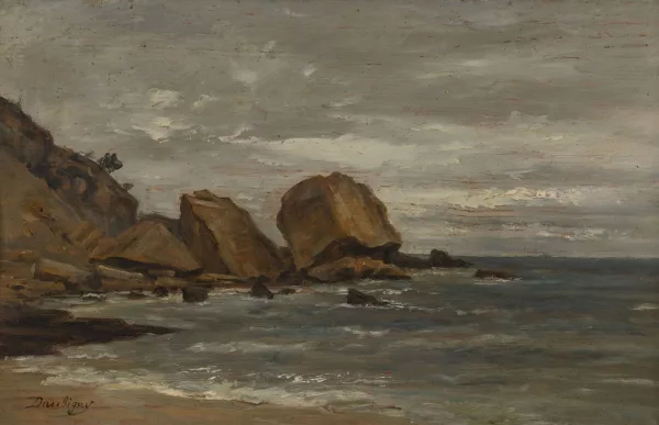 Charles-François Daubigny — Attribué à Charles François Daubigny — Bord de mer