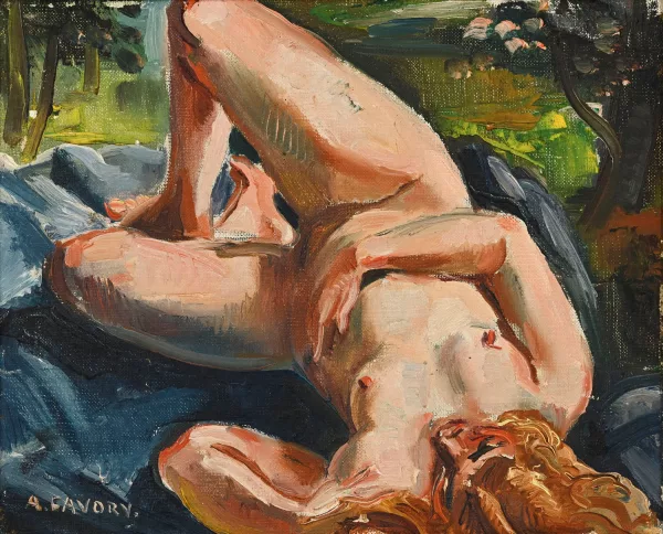 André Favory — Nu allongé