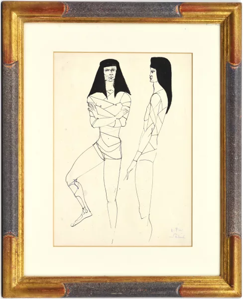 argentinar jatorriko frantses pintorea — Salomé, projet de costume,
