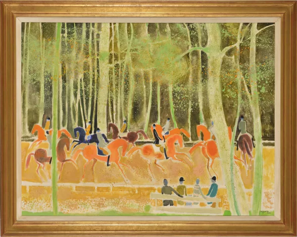 Claude Grosperrin — Leçon d'équitation à la Houssaye