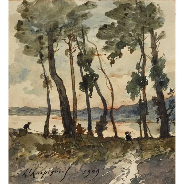 Henri Harpignies — Au lac.