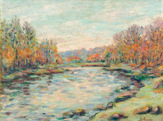 Armand Guillaumin — Barrage de Genetin, um 1900