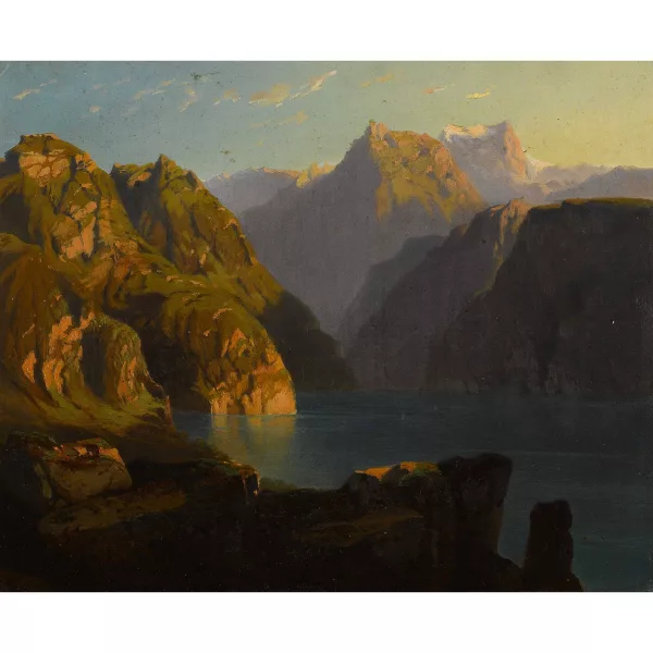 Philippe George — Vierwaldstättersee mit Urirotstock.