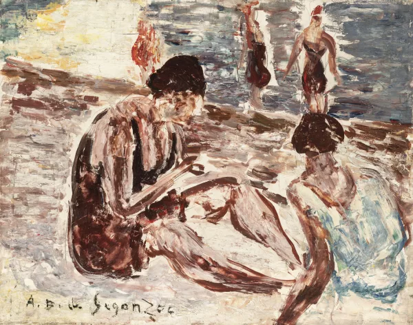 André Dunoyer de Segonzac — Baigneuses à la plage,