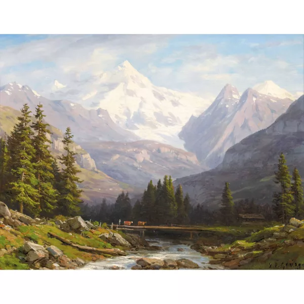 Philippe George — Val d′Hérens avec la Dent Blanche.