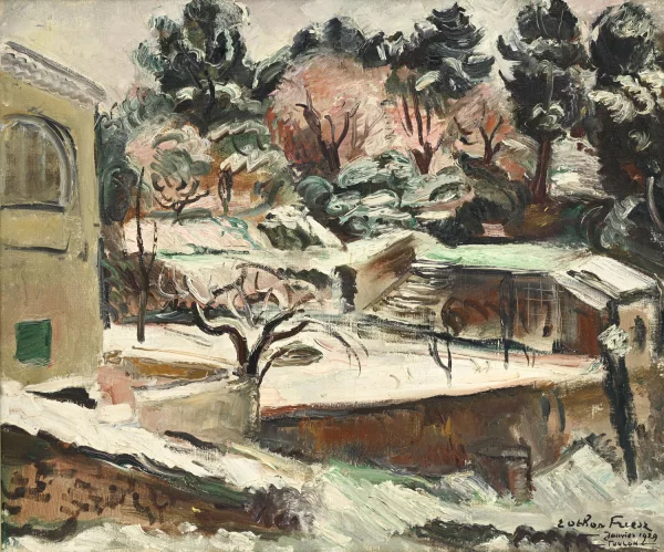 Othon Friesz — Le jardin sous la neige
