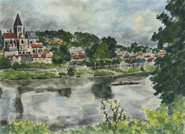 André Dunoyer de Segonzac — Paysage fluvial,