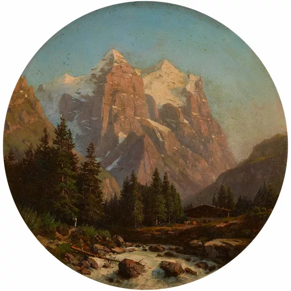 Philippe George — "Le Wetterhorn - soir".
