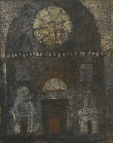 Zoran Mušič — Intérieur de cathédrale