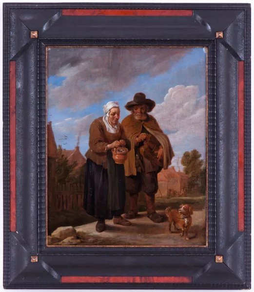David Teniers le Jeune — Joueur de vielle et sa femme,