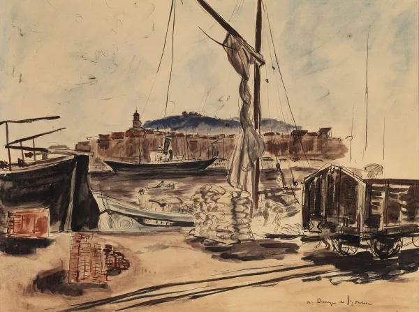 André Dunoyer de Segonzac — Le Port de Saint-Tropez