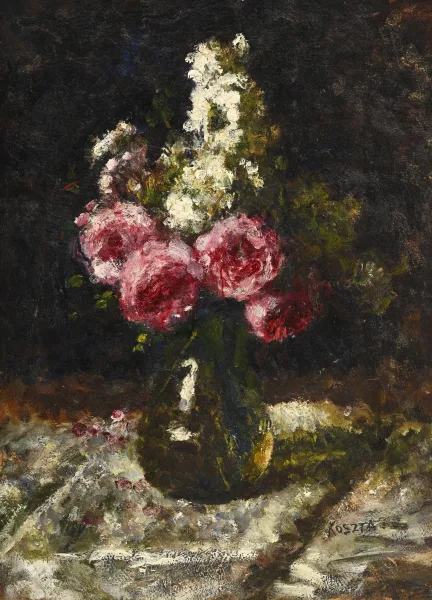 József Koszta — Vaso di fiori