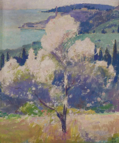 Jean Vanden Eeckhoudt — "L'amandier en fleurs",