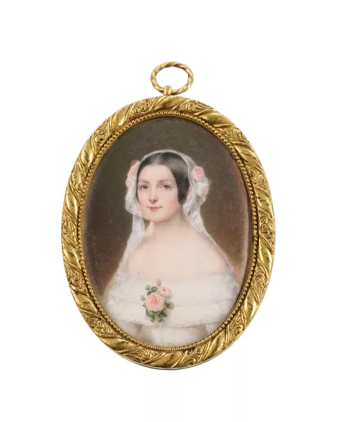 Maxime David — Dame en robe de mariage