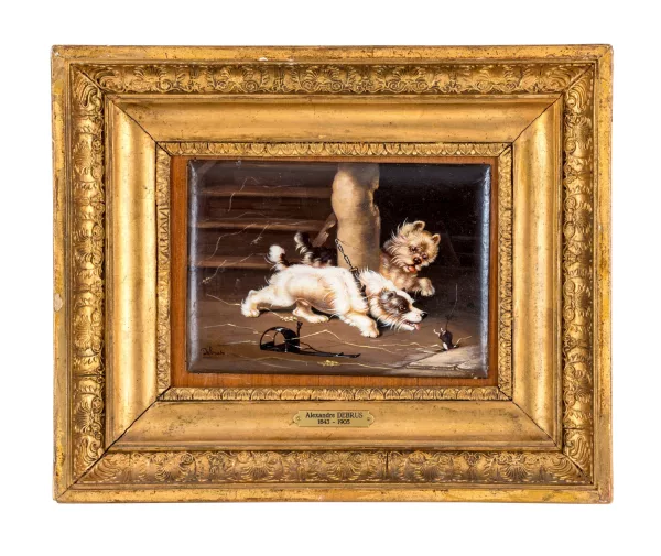 Alexandre Debrus — Attribué à Alexandre Debrus — Les chiens et le rat