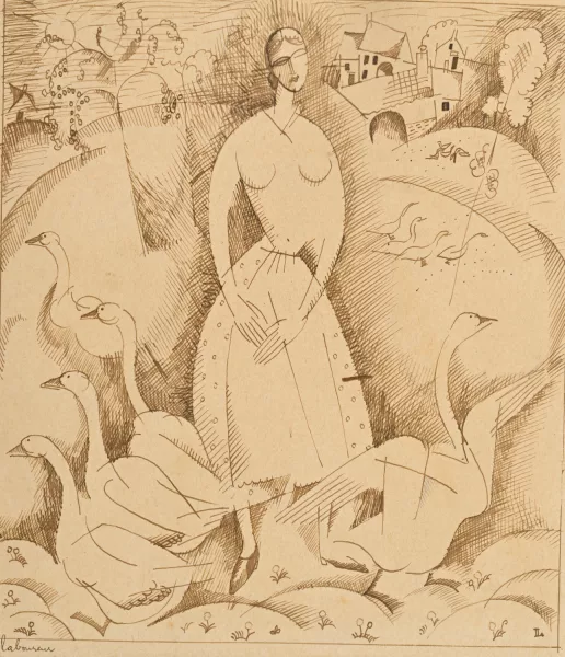 Jean Émile Laboureur — La fille aux oies