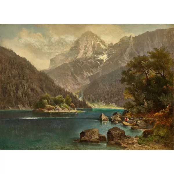 Carl Prestele — Der Hintersee bei Berchtesgaden.