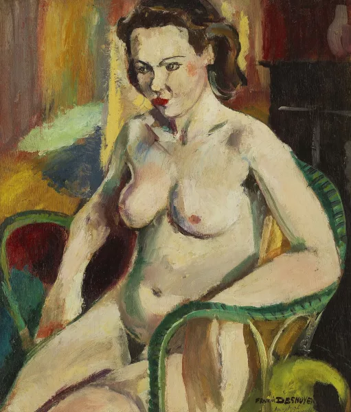 François Desnoyer — Nu assis