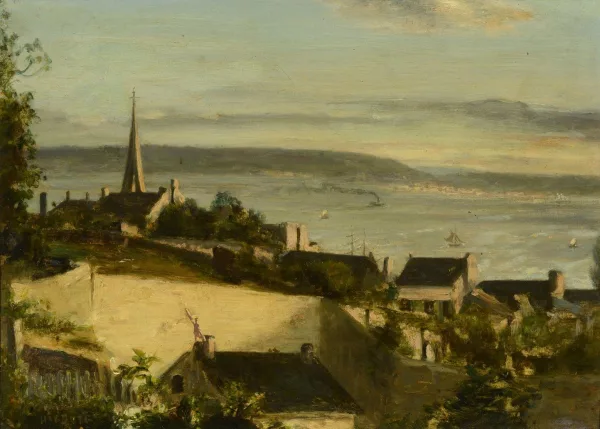 August Hagborg — Village de la côte bretonne