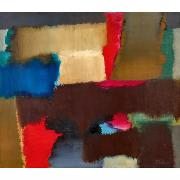 Fritz Winter — Blu e rosso