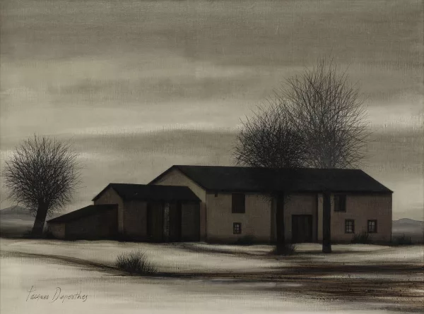 Jacques Deperthes — Paysage sous la neige