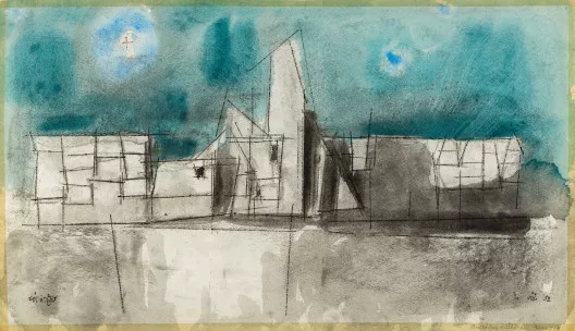 Lyonel Feininger — Bauklötzchenhäuser, 1952