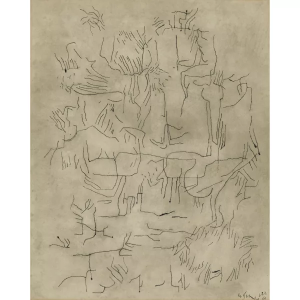 Gustave Singier — Composition de traits.