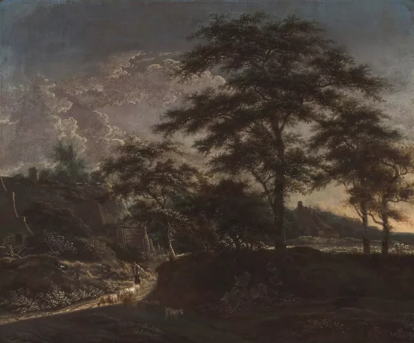 Adriaen Hendriksz Verboom — Hirte mit seiner Herde auf dem Weg