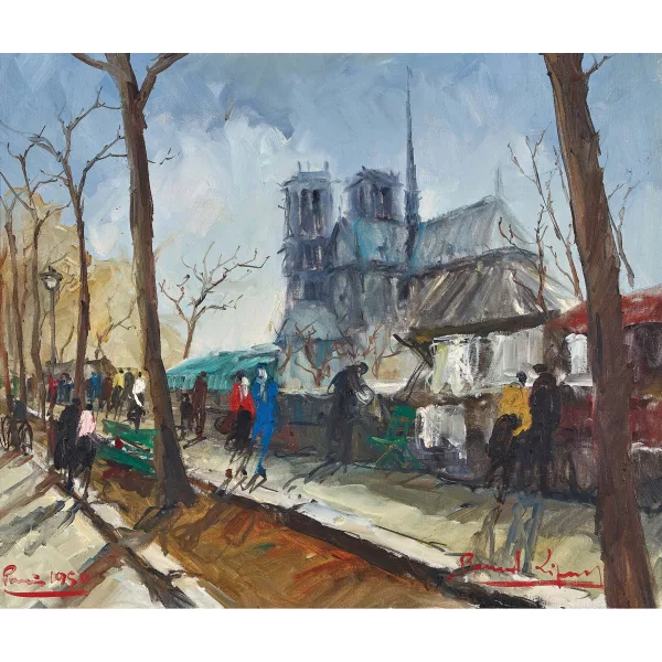 Bernard Lignon — Quai Saint-Michel avec Notre-Dame de Paris.