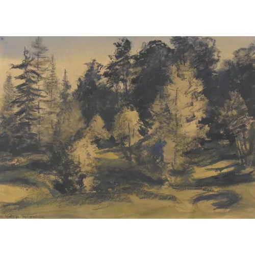 Hanns Kobinger — Paysage forestier en automne