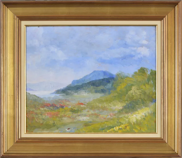 Alfred Boucher — Aix-les-Bains et le Lac du Bourget depuis la Roche du Roy"