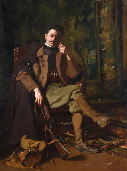 Jules Cran — Portrait von Herrn Pottier als Jäger