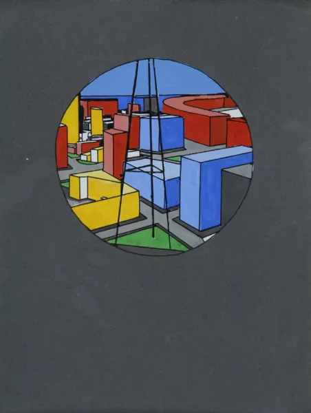Matt Mullican — Untitled (City Scape), 2002