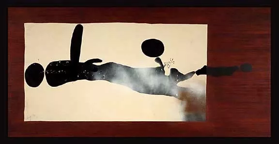 Victor Pasmore — Image noire : le coup de pistolet, 1977