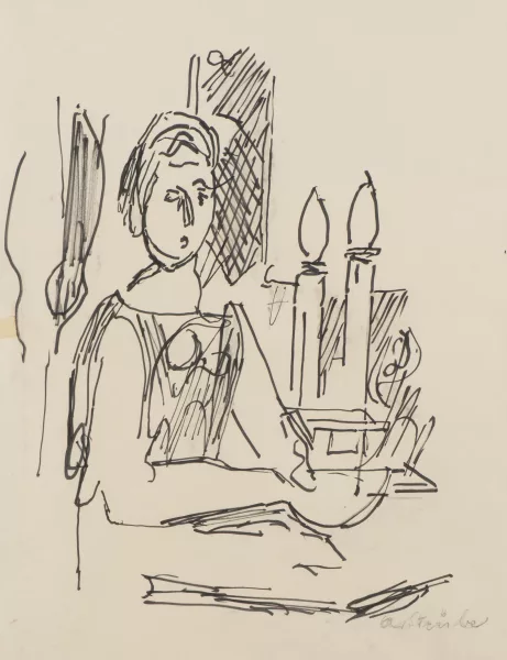 Adolf Strübe — Femme lisant