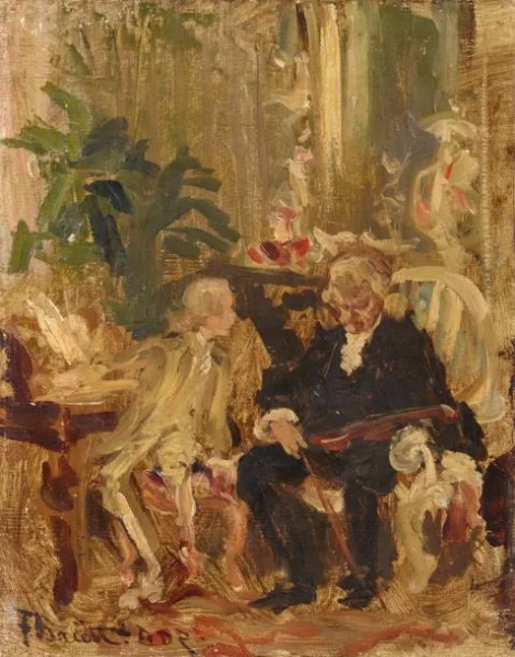 Ferdinand Brütt — Der alte Geiger